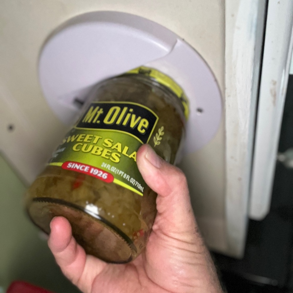 Under Cabinet Jar Lid and Bottle Opener for Seniors